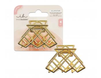 Skipec do vlas Invisibobble Clipstar Divine Metal - kovov, zlat