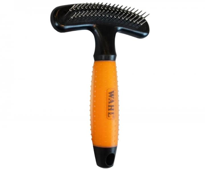 Oboustrann� vy�es�vac� h�eben na zv��ec� srst Wahl Professional Double Row Rake 58443 - oran�ov�