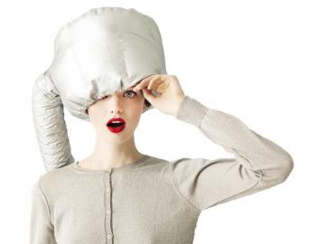 Textilní sušící helma Sibel - stříbrná