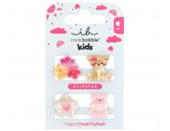 D�tsk� vesel� sk�ipe�ky do vlas� Invisibobble Clipstar Kids Bearly Bloomed - 4 ks