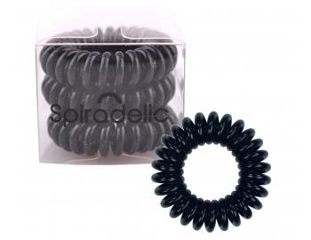 Spirálová gumička do vlasů Sibel Spiradelic, černá - 3 ks