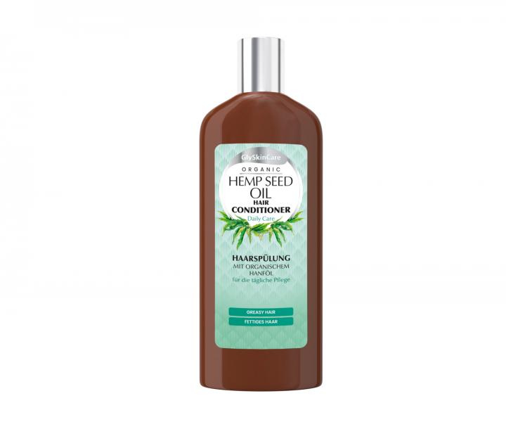 Kondicionér pro mastné vlasy GlySkinCare Organic Hemp Seed Oil Conditioner - 250 ml