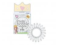 Dětská spirálová gumička do vlasů Invisibobble Kids Princess Sparkle - čirá se třpytkami, 3 ks