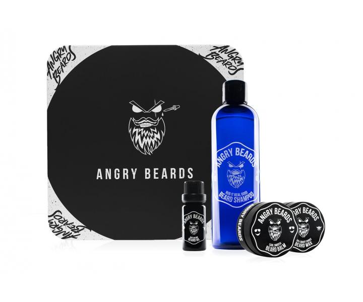 Pánská dárková sada pro úpravu vousů Angry Beards Saloon