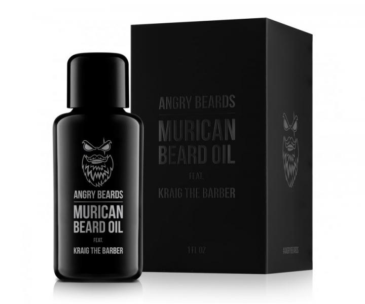 Olej na vousy a ple Angry Beards Murican Beard Oil feat. Kraig The Barber - 1 fl oz