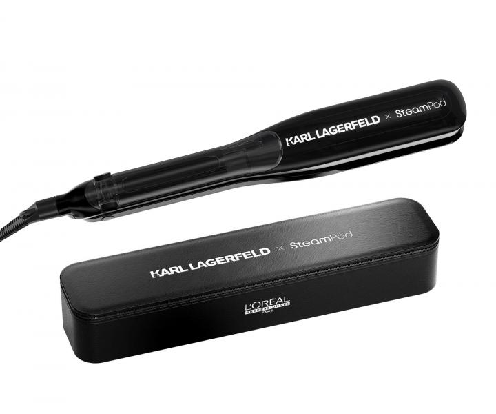 Parní žehlička na vlasy Loréal SteamPod x KARL LAGERFELD + elegantní pouzdro zdarma