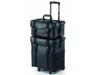 Kosmetický kufr/vozík 2v1 Sibel Make-up Trolley - černý