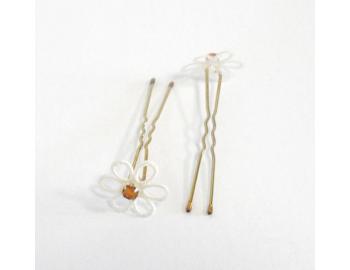 Vl�senka s kyti�kou a �lut�m kam�nkem - b�l�/zlat�