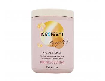 Maska pro zářivý lesk vlasů Inebrya Ice Cream Argan Age Pro-Age Mask - 1000 ml