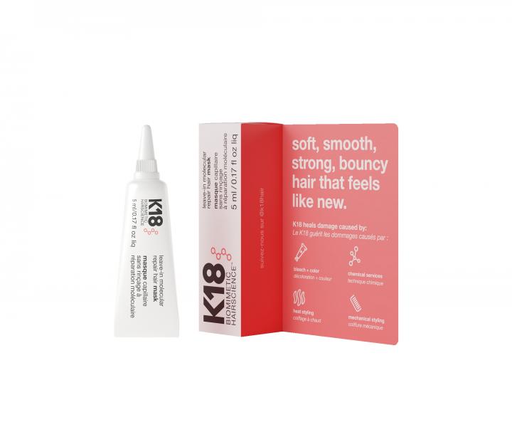 Detoxikační šampon na vlasy K18 - 250 ml + bezoplachová maska 5 ml zdarma
