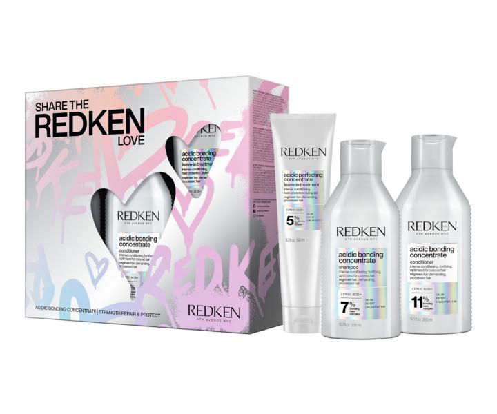 Intenzivně regenerační dárková sada pro poškozené vlasy Redken Acidic Bonding Concentrate