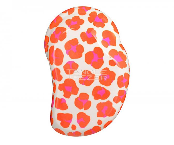 Kartáč na rozčesávání vlasů Tangle Teezer Original Mini Leo Orange - bílo-oranžový