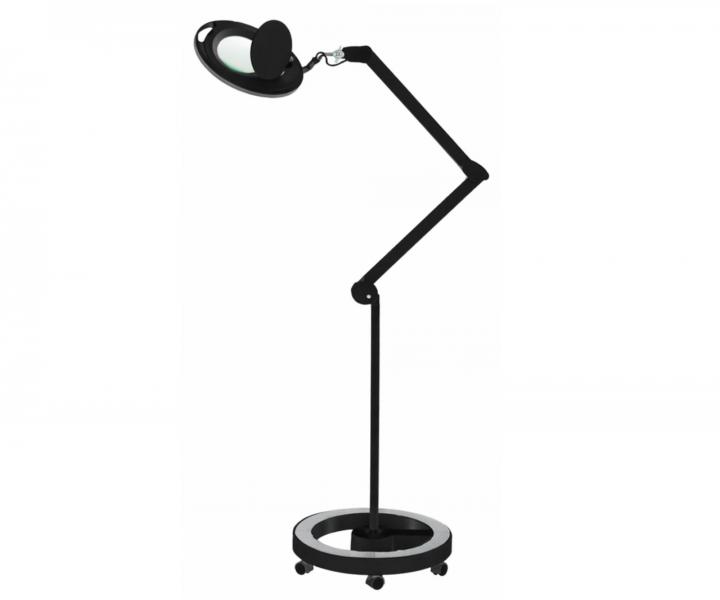 Zv�t�ovac� lupa s LED lampou na stojanu i s uchycen�m na st�l Weelko Mega+ Black - 5 dioptri�
