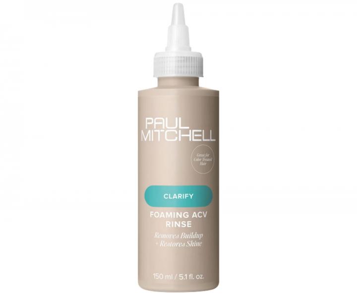 Oplachov� p��e pro �ist�, sv�� a leskl� vlasy Paul Mitchell Clarify Foaming ACV Rinse - 150 ml