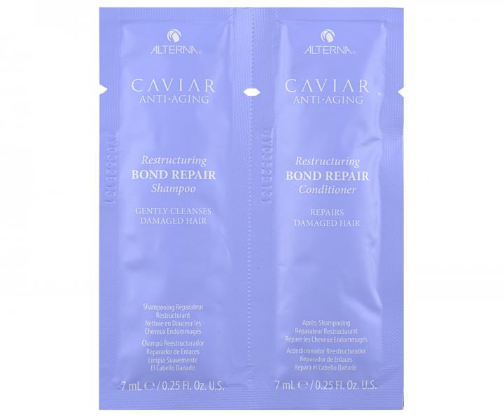 ampon a kondicionr pro pokozen vlasy Alterna Caviar Bond Repair - 2 x 7 ml