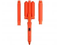 Multifunkční trojkulma pro různé styly Freylish Hair Curler Pro - 25 mm a 32 mm, oranžová