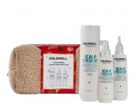 Drkov sada pe o zdravou pokoku hlavy Goldwell Dualsenses Scalp Specialist Set + kosmetick tatika zdarma