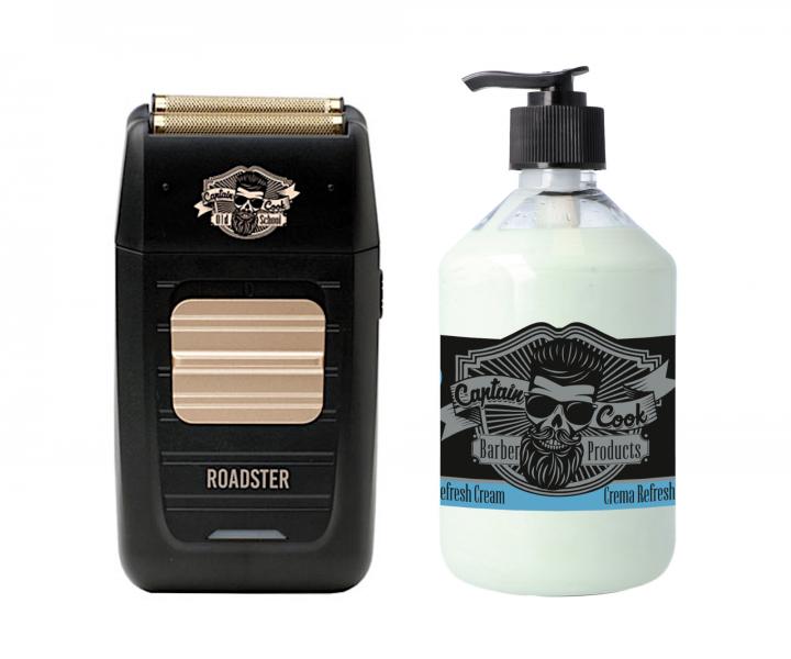 Profesionální planžetový holicí strojek Captain Cook Roadster + krém na vlasy 500 ml zdarma