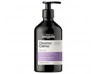 Šampon pro neutralizaci žlutých tónů Loréal Professionnel Serie Expert Chroma Créme - 500 ml
