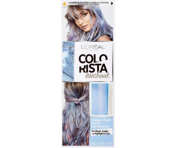Vymývající se barva Loréal Colorista Washout Blue Hair - modrá