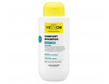 Zklid�uj�c� �ampon pro citlivou a podr�d�nou poko�ku hlavy Yellow Professional Scalp Care Comfort Shampoo - 500 ml
