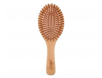 Bambusový masážní kartáč na vlasy Detail - Hair style Bamboo Brush - 22,8 x 8,3 cm