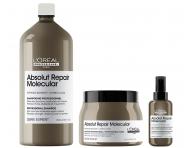 Sada pro po�kozen� vlasy Lor�al Professionnel Serie Expert Absolut Repair Molecular + p��pravn� p��e 100 ml zdarma