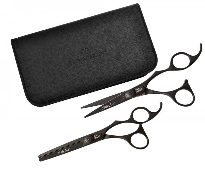 Sada kade�nick�ch n��ek 5,75" a efila�n�ch n��ek 6,35" Olivia Garden SilkCut Pro Matt Black