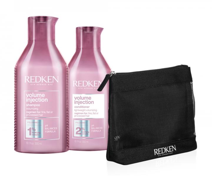 Sada pro jemné vlasy bez objemu Redken Volume Injection + taštička zdarma