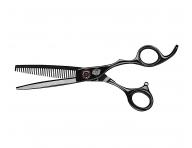 Profesionální efilační barber nůžky 6" Captain Cook Black Ripper 06478 - 32 zubů, černé