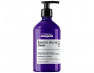 �ampon pro dlouhotrvaj�c� uhlazen� krepat�ch vlas� Lor�al Professionnel Serie Expert Keratin Alpha Sleek - 500 ml