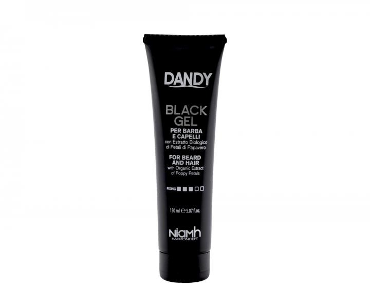 Černý gel na vlasy a vousy Dandy Black Gel - 150 ml