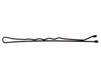 Vlnitá sponka Sibel Wavy - 5 cm, černá - 24ks