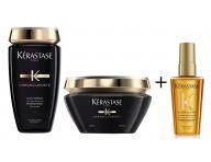 Sada pro všechny typy vlasů Kérastase Chronologiste + olej Kérastase Elixir Ultime 50 ml zdarma