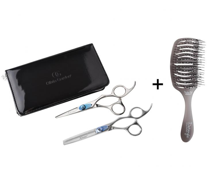 Sada nůžek 5,0" a efilačních nůžek 6,35" Olivia Garden Xtreme™ + kartáč zdarma