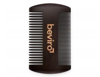 Hřeben na vousy z hruškového dřeva Beviro - 95 x 55 mm