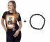 Tričko Crazy Scissors Mona Lisa - černé, S - tričko + náramek