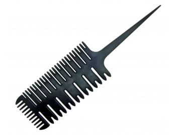 Univerzální hřeben na vlasy Sibel - 24,6 x 6,5 cm, černý