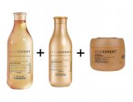 Sada pro suché vlasy Loréal Nutrifier - šampon + péče + maska ZDARMA