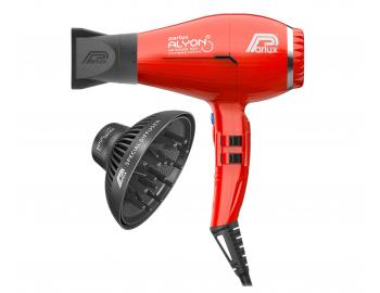 Set profesionlnho fnu na vlasy Parlux Alyon a difuzru Parlux Magic Sense - erven, 2250 W