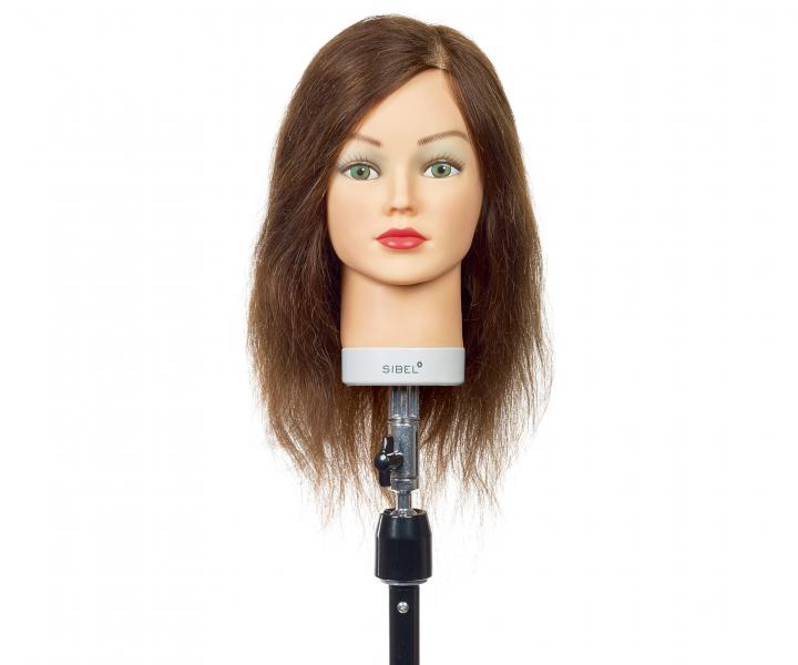 Cvin hlava s prodnmi vlasy Sibel Kathia - svtle hnd, 15-35 cm
