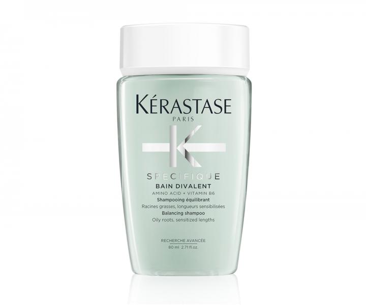 Zklidňující šampon pro mastné kořínky a zcitlivělé délky Kérastase Specifique Divalent - 80 ml