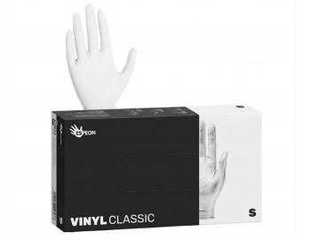 Vinylov� pudrovan� rukavice Espeon Vinyl Classic - 100 ks, b�l�, velikost S