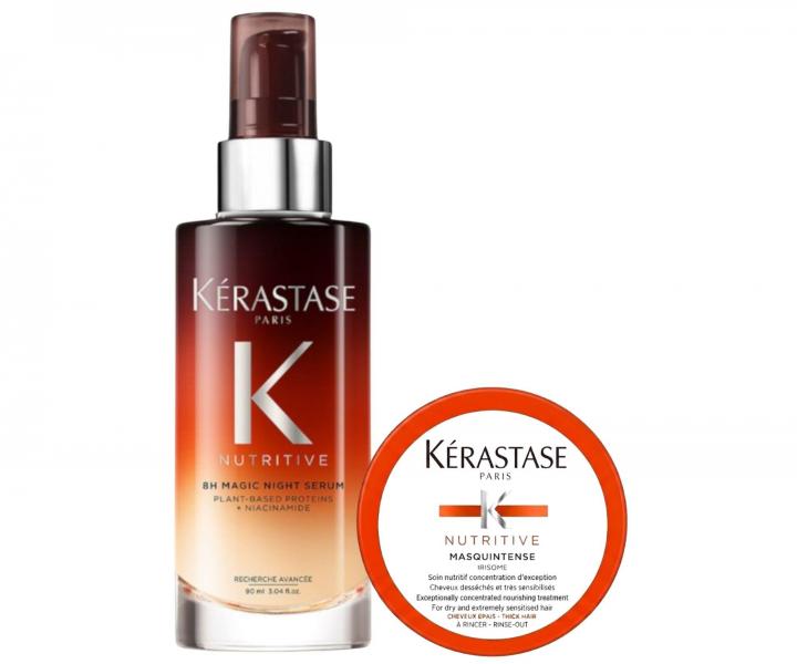 Bezoplachov� no�n� vy�ivuj�c� s�rum K�rastase Nutritive 8H Magic Night Serum - 90 ml + vy�ivuj�c� maska 75 ml zdarma