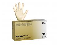 Nitrilové rukavice Espeon Nitril Sparkle - 100 ks, perleťové zlaté, velikost XS