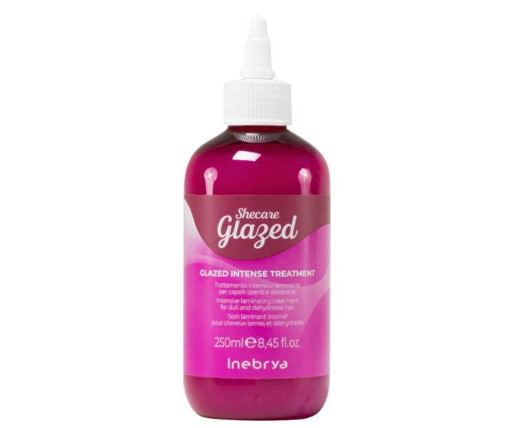 Intenzivní hydratační kúra pro vlasy bez lesku Inebrya Shecare Glazed Intense Treatment - 250 ml