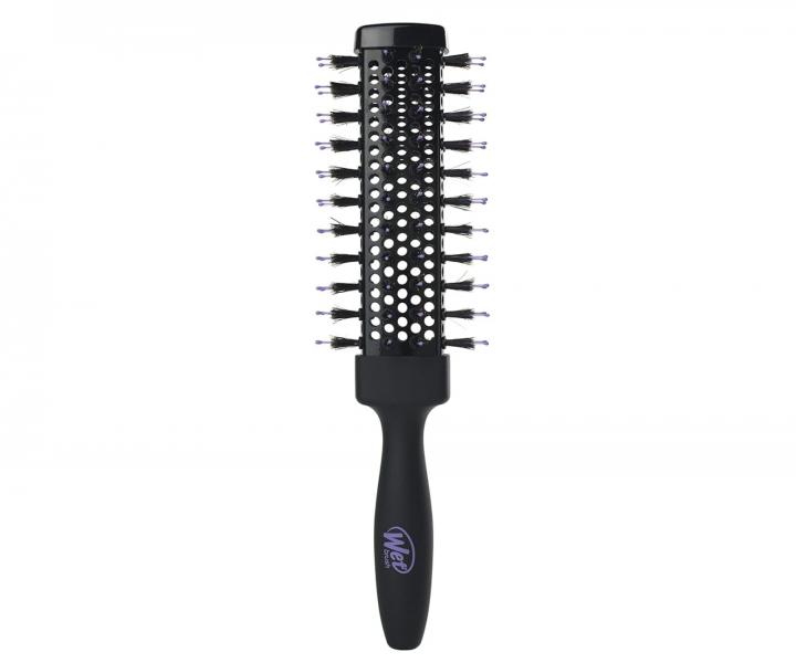 Čtverhranný foukací kartáč pro efekt plážových vln Wet Brush Beach Waves Round Brush - černý