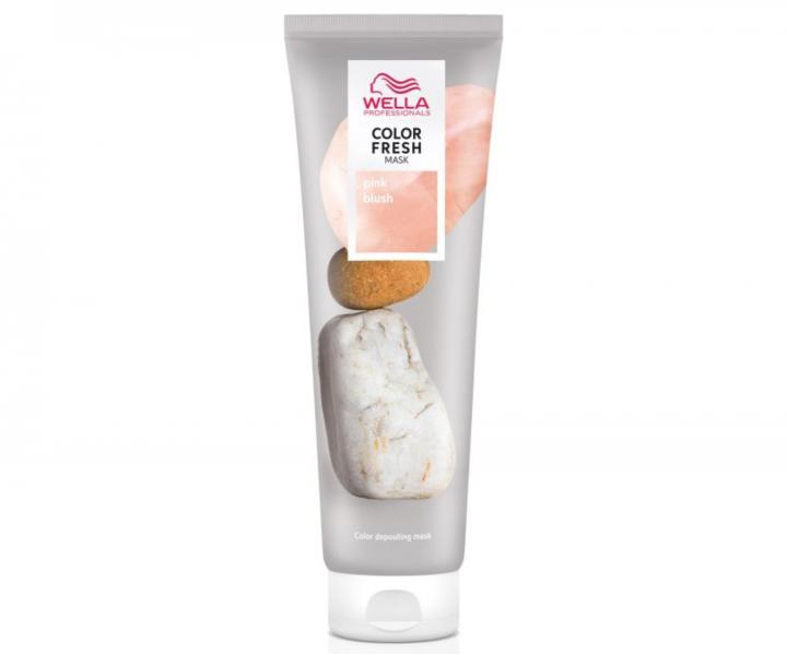 Barvicí maska na vlasy Wella Color Fresh Mask Pink Blush - 150 ml, světlá růžová