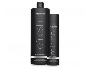 �ampon pro udr�en� platinov�ho odst�nu vlas� Subrina Professional Refresh Black Shampoo - 1000 ml + �ampon 250 ml zdarma