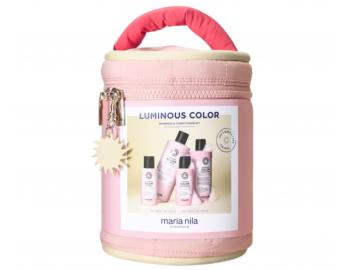 D�rkov� sada pro rozjasn�n� barven�ch vlas� Maria Nila Luminous Colour Beauty Bag + kosmetick� ta�ka zdarma